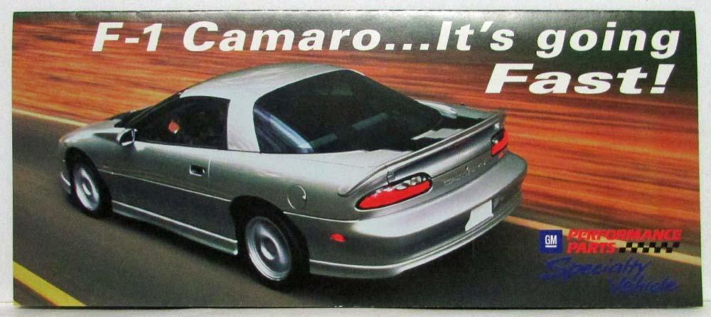 1993-1996 Chevrolet Camaro F-1 It Is Going Fast Sales Folder