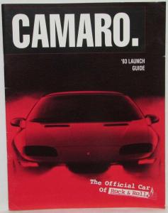 1993 Chevrolet Camaro Dealer Salesmen Launch Guide Booklet