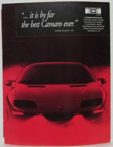 1993 Chevrolet Camaro Dealer Salesmen Launch Guide Booklet