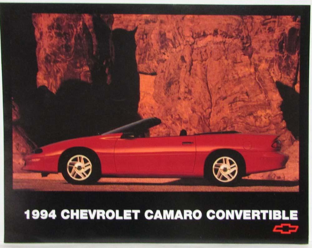 1994 Chevrolet Camaro Convertible Spec Sheet