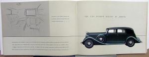 1935 Lincoln V-12 Prestige Color Sales Brochure LeBaron Brunn Willoughby Judkins