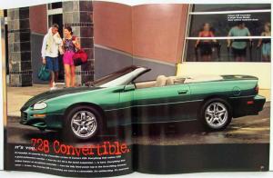 1998 Chevrolet Camaro Coupe SS Z28 Sales Brochure