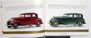1934 Lincoln V-12 Standard Body 136 145 Prestige Color Sales Brochure Original