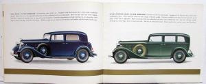 1934 Lincoln V-12 Standard Body 136 145 Prestige Color Sales Brochure Original