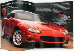 2001 Chevrolet Camaro SS Z28 Coupe Sales Brochure