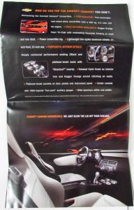 2007 Chevrolet Camaro Convertible Concept Sales Folder/Poster