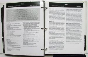 2009 Jeep Sales Consultant Product Guide Data Book Wrangler Grand Cherokee