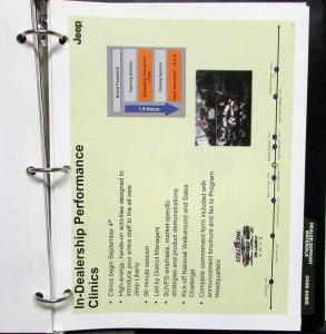 2008 Jeep Liberty Dealer Launch Guide Binder Data Promotional Info & More