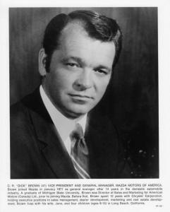 1974 Mazda Press Photo 0075 - Vice President & Gen Mgr of Mazda CR Dick Brown