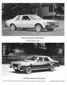 1979 AMC Concord 2-Door and 4-Door Sedan Press Photo 0021