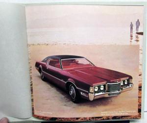 1972 Ford Thunderbird Dealer Sales Brochure Embossed Cover Small Version Orig