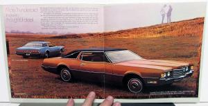 1972 Ford Thunderbird Dealer Sales Brochure Embossed Cover Small Version Orig