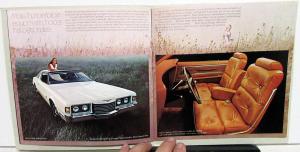 1972 Ford Thunderbird Dealer Sales Brochure Embossed Cover Small Version Orig