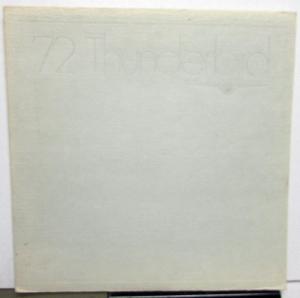 1972 Ford Thunderbird Prestige Sales Brochure Embossed Cover Large Version