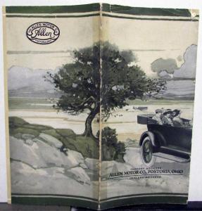 1916 Allen Pocket Autolog Model 32 37 Sales Brochure & Co Ltr Brass Era Original