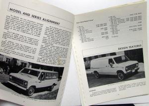 1975 Ford Econoline Club Wagon Product Info Booklet Fleet Preview Newsletters