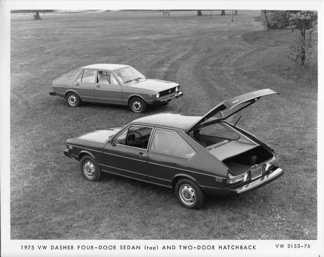 1975 Volkswagen Dasher 4-Door Sedan and Two-Door Hatchback Press Photo 0042