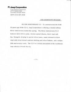 1979 Jeep CJ-5 Renegade Press Photo and Releases 0041