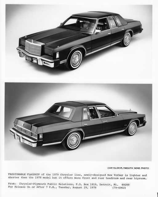1979 Chrysler New Yorker Press Photo 0088