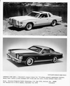 1979 Chrysler Cordoba Press Photo 0090