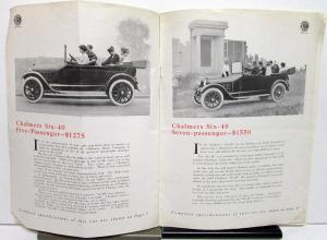 Chalmers Monogram July 1915 Edition Dealer Newsletter 1916 Models Introduction