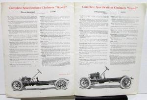 Chalmers Monogram July 1915 Edition Dealer Newsletter 1916 Models Introduction