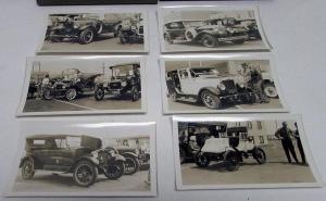 Vintage Antique Auto Show Photo Sets Late 1950s REO Ford Simplex La Salle Velie