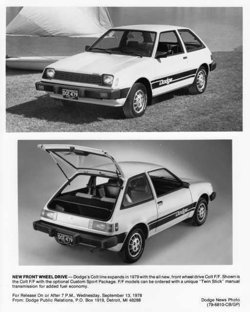 1979 Dodge Colt Press Photo 0169