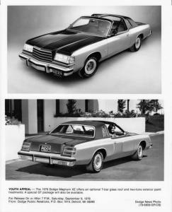 1979 Dodge Magnum XE Press Photo 0172