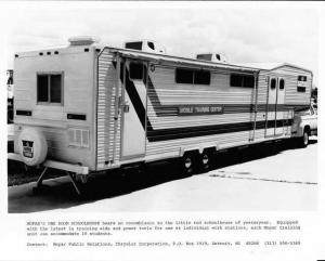 1979 Chrysler Mopar One Room Schoolhouse on Wheels Press Photos & Release 0094