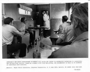 1979 Chrysler Mopar One Room Schoolhouse on Wheels Press Photos & Release 0094
