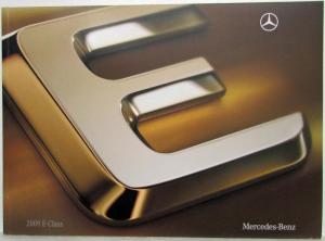 2009 Mercedes Benz E Class Dealer Prestige Sales Brochure Features Specs Options