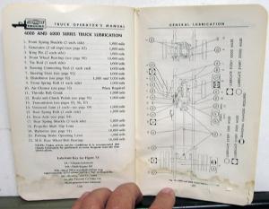 1959 Chevrolet Light Medium Heavy Duty Truck Canadian Owners Manual Original