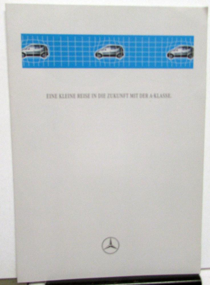 1997 Mercedes-Benz Foreign Dealer A Class Sales Brochure Folder German Text