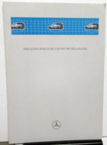 1997 Mercedes-Benz Foreign Dealer A Class Sales Brochure Folder German Text