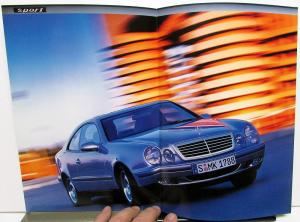 1997 Mercedes-Benz Foreign Dealer CLK Sport Sales Brochure Folder German Text