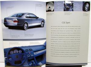 1997 Mercedes-Benz Foreign Dealer CLK Sport Sales Brochure Folder German Text