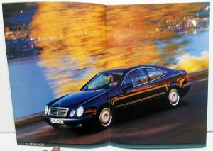 1997 Mercedes-Benz Foreign Dealer CLK Sport Sales Brochure Folder German Text