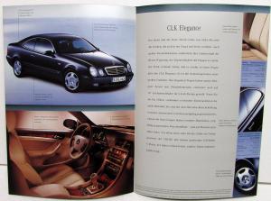 1997 Mercedes-Benz Foreign Dealer CLK Sport Sales Brochure Folder German Text