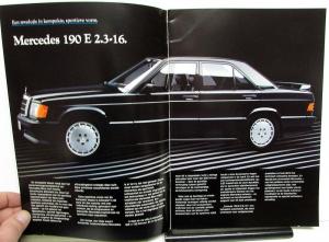 1984 Mercedes-Benz Foreign Dealer 190 E 2.3-16. Sales Brochure Dutch Text