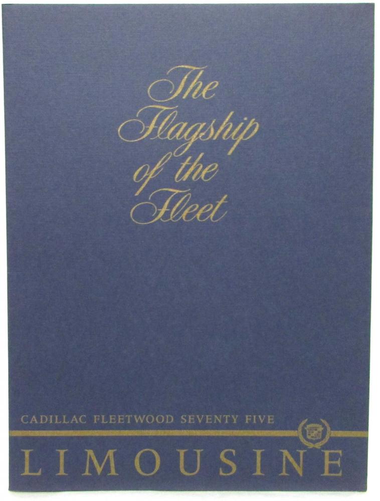 1986 Cadillac Fleetwood Seventy Five Limousine Press Kit