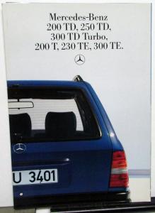 1980s Mercedes-Benz Foreign Dealer Brochure German Text 200 250 300 TD Turbo
