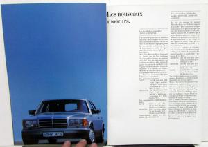1990 Mercedes-Benz Foreign Dealer Brochure French Text S Class Models