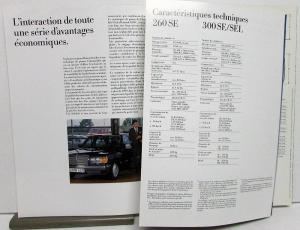 1990 Mercedes-Benz Foreign Dealer Brochure French Text S Class Models