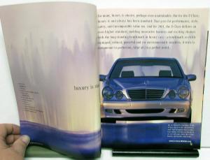 2001 Mercedes Benz Dealer Prestige Sales Brochure E Class Models