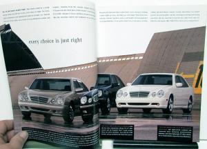 2001 Mercedes Benz Dealer Prestige Sales Brochure E Class Models