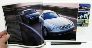 2002 Mercedes-Benz CL Class Dealer Prestige Sales Brochure 500 55 AMG 600 Coupe