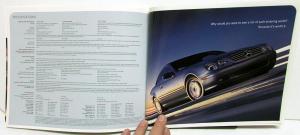 2002 Mercedes-Benz CL Class Dealer Prestige Sales Brochure 500 55 AMG 600 Coupe