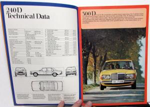 1975-76 Mercedes-Benz 200 Series Dealer Sales Brochure 200 220 240 250 280