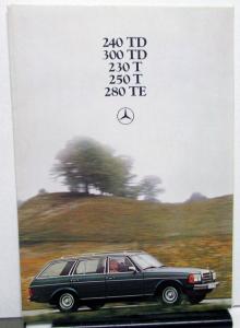 1978-79 Mercedes-Benz Foreign Dutch Text Brochure 240 300 TD 230 250 T 280 TE